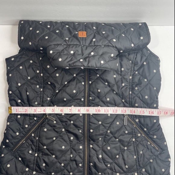 Cute Talbots Quilted Polka Dot Puffer Vest S - Picture 8 of 13